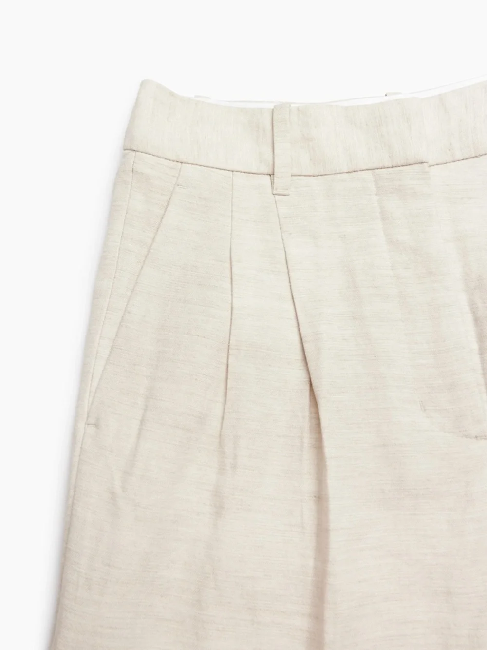 Aritzia Wilfred The Effortless Pant Linen Blend Pleated Front